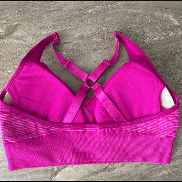 Hot Pink Puma Sports Bra - Picture 2 of 2